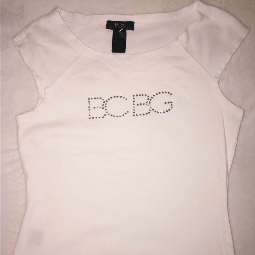BCBG white shirt / size medium